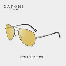 Load image into Gallery viewer, CAPONI Classic Sunglasses For Men Photochromic Day And Night Driving Yellow Glasses Polit Fishing Men&#39;s Sun Glasses BSYS3104