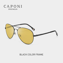 Load image into Gallery viewer, CAPONI Classic Sunglasses For Men Photochromic Day And Night Driving Yellow Glasses Polit Fishing Men&#39;s Sun Glasses BSYS3104