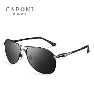 CAPONI Driving Photochromic  Sunglasses Polarized Classic Brand Sun Glasses for Men oculos de sol masculino CP8722