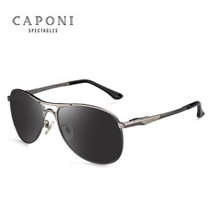 CAPONI Driving Photochromic  Sunglasses Polarized Classic Brand Sun Glasses for Men oculos de sol masculino CP8722