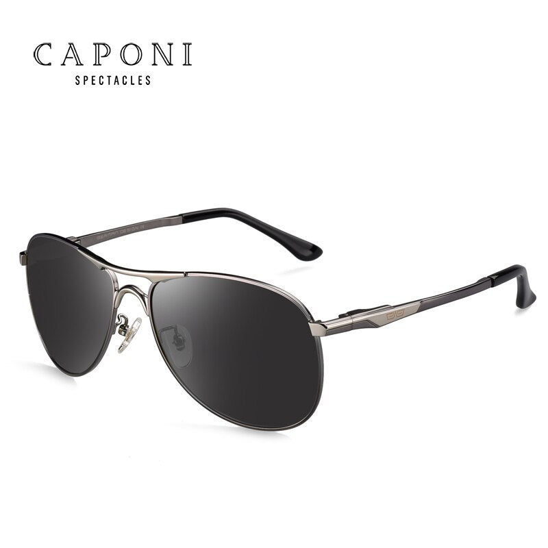 CAPONI Driving Photochromic  Sunglasses Polarized Classic Brand Sun Glasses for Men oculos de sol masculino CP8722