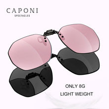 Carica l&#39;immagine nel visualizzatore di Gallery, CAPONI Clip On Frame For Women Polarized Sunglasses Clip On Glasses Frame Flip Up Super Light Weight Packing Well CP3178