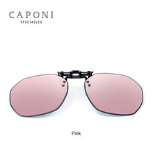 Carica l&#39;immagine nel visualizzatore di Gallery, CAPONI Clip On Frame For Women Polarized Sunglasses Clip On Glasses Frame Flip Up Super Light Weight Packing Well CP3178