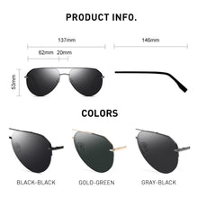 Load image into Gallery viewer, CAPONI  Men Sunglasses Original Brand Polarized Nylon Lenses Shades For Driving UV Ray Cut Avation Sun Glasses CP31032