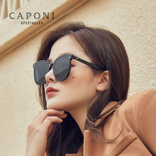 Load image into Gallery viewer, CAPONI  Sunglasses Women Protect Eyes UV400 High Quality Nylon Lens Sun Glasses Female Eyewear Black Shades CP7456