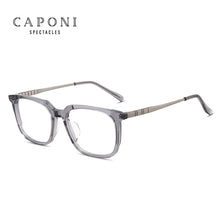 Load image into Gallery viewer, CAPONI Titanium Glasses Men Frame Optical Square Business Style Designer Eyeglasses Frames For Men Support Diopter J2001