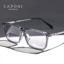 Load image into Gallery viewer, CAPONI Titanium Glasses Men Frame Optical Square Business Style Designer Eyeglasses Frames For Men Support Diopter J2001