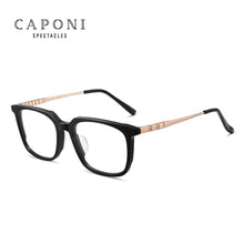Load image into Gallery viewer, CAPONI Titanium Glasses Men Frame Optical Square Business Style Designer Eyeglasses Frames For Men Support Diopter J2001