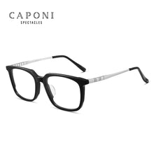 Load image into Gallery viewer, CAPONI Titanium Glasses Men Frame Optical Square Business Style Designer Eyeglasses Frames For Men Support Diopter J2001