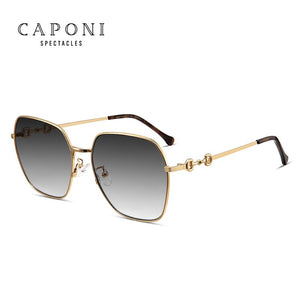 CAPONI Women Sunglasses  Brand Designer Sun Glasses For Female Trendy Gradient Lens Eyewear With Box Packing CP882