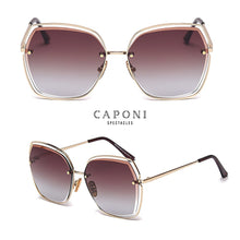 Load image into Gallery viewer, CAPONI Hollow Frame Sunglasses Gradient Color Trends Stylish Sun Glasses For Women  Design Eyewear CP31518
