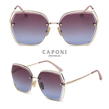 Load image into Gallery viewer, CAPONI Hollow Frame Sunglasses Gradient Color Trends Stylish Sun Glasses For Women  Design Eyewear CP31518