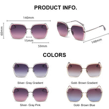 Load image into Gallery viewer, CAPONI Hollow Frame Sunglasses Gradient Color Trends Stylish Sun Glasses For Women  Design Eyewear CP31518