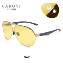 Load image into Gallery viewer, CAPONI  Designer Sunglasses Men Photochromic Driving Male Glasses Polarized Brown Men&#39;s Sun Glasses UV400 BSYS8606