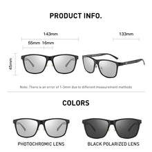 Carica l'immagine nel visualizzatore di Gallery, CAPONI Occhiali da sole da uomo Polarizzati Pochromic Guida Proteggi UV Ray Occhiali da sole per uomo Marca 2022 Occhiali Tonalità nere CP8587 