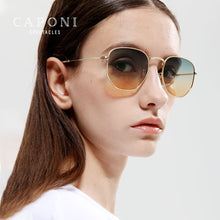 Load image into Gallery viewer, CAPONI Original Sun Glasses For Women Decorative Gradient Style Sunglasses Anti UV Ray Brand  Designer Shades BJ1081