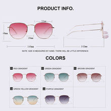Load image into Gallery viewer, CAPONI Original Sun Glasses For Women Decorative Gradient Style Sunglasses Anti UV Ray Brand  Designer Shades BJ1081