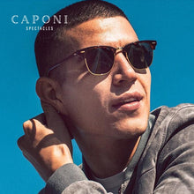 Load image into Gallery viewer, CAPONI Polarized Festival Sunglasses Men Handmade TR90 Metal Eyewear Male  Brand Retro Sun Shades For Women UV400 CP3101
