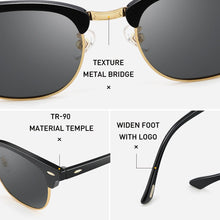 Load image into Gallery viewer, CAPONI Polarized Festival Sunglasses Men Handmade TR90 Metal Eyewear Male  Brand Retro Sun Shades For Women UV400 CP3101
