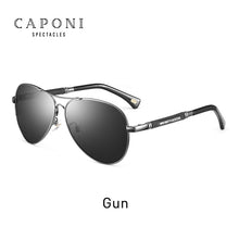 Load image into Gallery viewer, CAPONI Polarized Sun Glasses For Men Pilot Avation Classic Brand Designer Sunglasses Glass Material Black Shades For Male CP9812