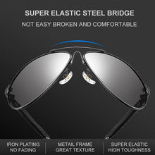 Load image into Gallery viewer, CAPONI Polarized Sun Glasses For Men Pilot Avation Classic Brand Designer Sunglasses Glass Material Black Shades For Male CP9812