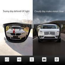 Load image into Gallery viewer, CAPONI Polarized Sunglasses Men Photochromic Clear Vision Eye Glasses 100% UV Protect Square Driving Sun Glasses For Men BS387
