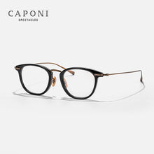 Load image into Gallery viewer, CAPONI Pure Titanium Eyeglasses For Men Vintage Design Frame Glasses Support Customized Prescription Optical Men's Glasses J5307