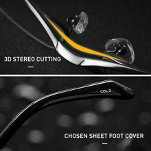 Load image into Gallery viewer, CAPONI Pure Titanium Glasses Frame Square Semi-Rimless Business Eyeglasses Optical Computer Prescription Eyewear For Men J1107