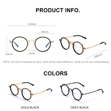 Carica l&#39;immagine nel visualizzatore di Gallery, CAPONI Pure Titanium Men&#39;s Glasses Frame Popular Retro Round Eye Frames Support Customized Prescription Optical Glasses F0042