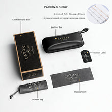 Load image into Gallery viewer, CAPONI Rimless Eyeglasses Pure Titanium Women Glasses Frame Trend Photochromic Filter Blue Ray Computer Glasses BF31429