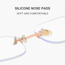 Load image into Gallery viewer, CAPONI Rimless Eyeglasses Pure Titanium Women Glasses Frame Trend Photochromic Filter Blue Ray Computer Glasses BF31429