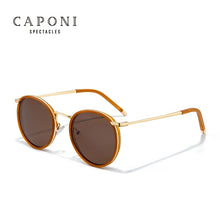 Load image into Gallery viewer, CAPONI Round Sunglasses Women Vintage Designer Brand Glasses Polarized UV Protect 2023 Sun Glasses For Women CP1859