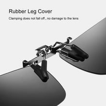 Load image into Gallery viewer, CAPONI Square Sunglasses Clip For Men Easy Flipped Up Glasses Clip Polarized Protect Eyes From Sun Light Driving Eyewear CP1101