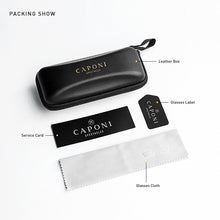 Load image into Gallery viewer, CAPONI Sunglasses Clip Men Pochromic Polarized Vintage Day And Night Eye Glasses Clip UV400 Protect Driving Eyewear BS1101