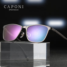 Load image into Gallery viewer, CAPONI Titanium Frame Glasses Men Sqaure Business Anti Blue Ray Computer Male&#39;s Eyeglasses Prescription Support gafas JF9918