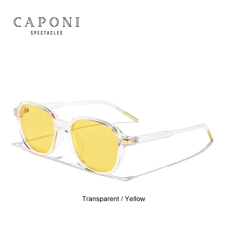 CAPONI Women's Sunglasses 2023 Decorative Polarized Sun Glasses Female Top Brand Ray Protect Eyewear CP31023