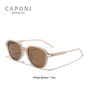 CAPONI Women's Sunglasses 2023 Decorative Polarized Sun Glasses Female Top Brand Ray Protect Eyewear CP31023