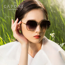 Load image into Gallery viewer, CAPONI Women sunglasses Trending Gradient Nylon Lens Sun Shades  Hollow Frame Accessories UV400 Protection CP0818
