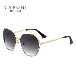 CAPONI Women sunglasses Trending Gradient Nylon Lens Sun Shades  Hollow Frame Accessories UV400 Protection CP0818