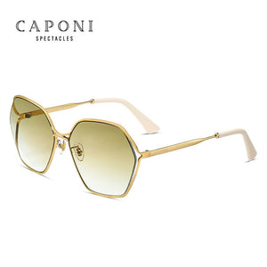 CAPONI Women sunglasses Trending Gradient Nylon Lens Sun Shades  Hollow Frame Accessories UV400 Protection CP0818