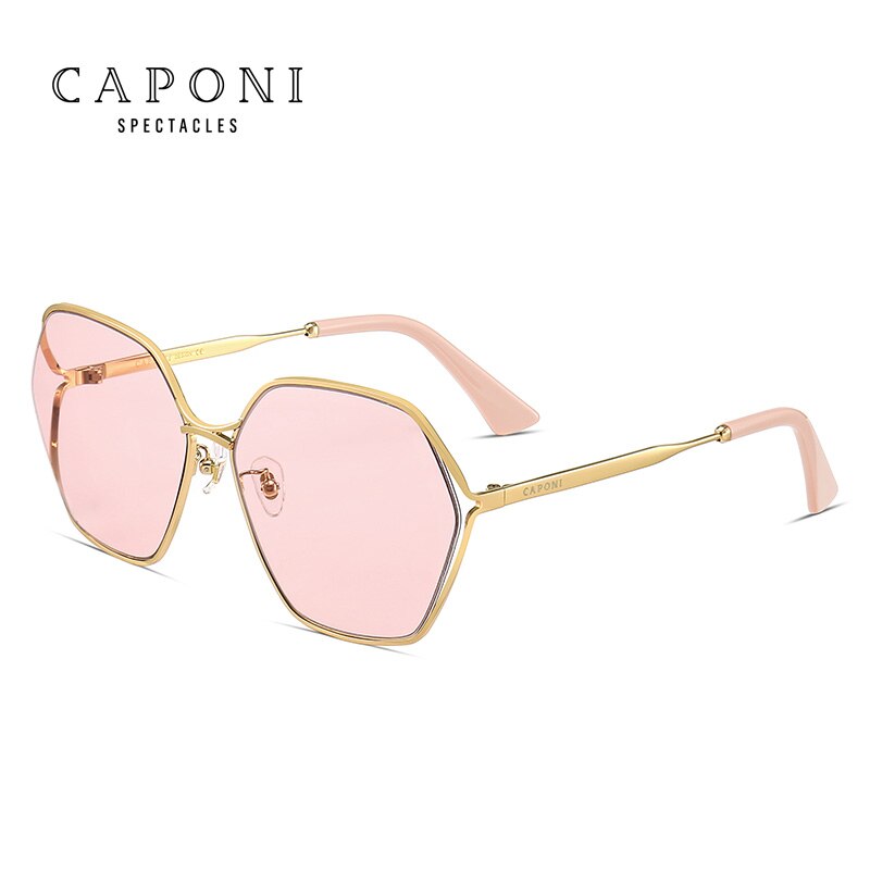 CAPONI Women sunglasses Trending Gradient Nylon Lens Sun Shades  Hollow Frame Accessories UV400 Protection CP0818