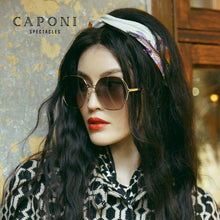 Load image into Gallery viewer, CAPONI Women sunglasses Trending Gradient Nylon Lens Sun Shades  Hollow Frame Accessories UV400 Protection CP0818