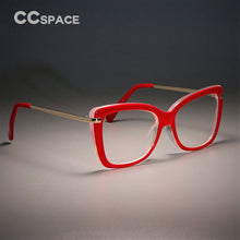 Load image into Gallery viewer, CCSPACE 45548 Ladies Square Glasses Frames For Women Metal Legs Designer Optical EyeGlasses Eyewear Computer Glasses