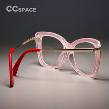 Load image into Gallery viewer, CCSPACE 45548 Ladies Square Glasses Frames For Women Metal Legs Designer Optical EyeGlasses Eyewear Computer Glasses