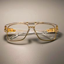Load image into Gallery viewer, CCSPACE Gold Metal Transparent Glasses Frame Classic Retro Square Brand Designer Men Women EyeGlasses Eyewear SU108