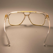 Load image into Gallery viewer, CCSPACE Gold Metal Transparent Glasses Frame Classic Retro Square Brand Designer Men Women EyeGlasses Eyewear SU108