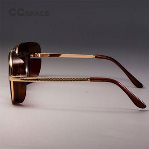 CCSPACE IRON MAN 3 Matsuda TONY Steampunk Sunglasses Men Mirrored Brand Designer Glasses Eyewear Shades UV Protection