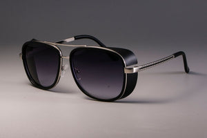 CCSPACE IRON MAN 3 Matsuda TONY Steampunk Sunglasses Men Mirrored Brand Designer Glasses Eyewear Shades UV Protection