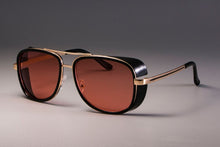 Load image into Gallery viewer, CCSPACE IRON MAN 3 Matsuda TONY Steampunk Sunglasses Men Mirrored Brand Designer Glasses Eyewear Shades UV Protection