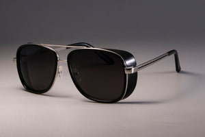 CCSPACE IRON MAN 3 Matsuda TONY Steampunk Sunglasses Men Mirrored Brand Designer Glasses Eyewear Shades UV Protection